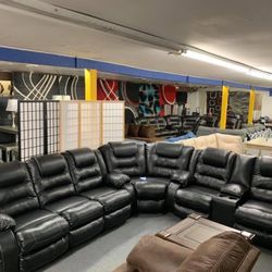 Reclining Sectional In Stock For Immediate Delivery 