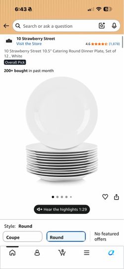 Dinner plates