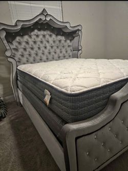 VICTORIAN STYLE BED w/ Extra Tall Headboard