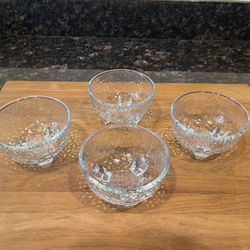 4 Crisa Libbey Dessert Bowls