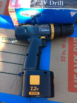 RYOBI 7.2v drill