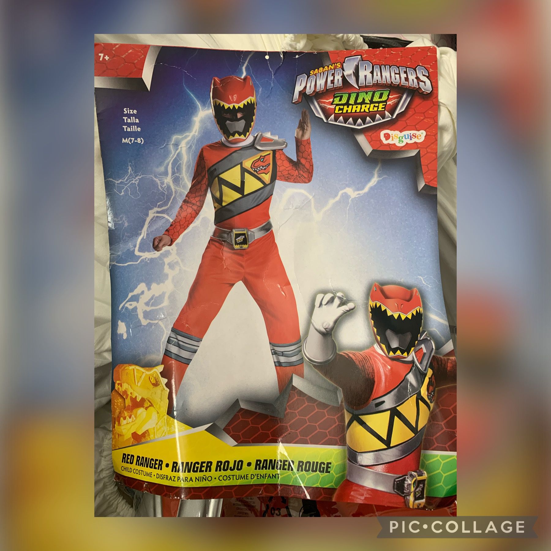 child costume power ranger dino charge, very beautiful good condition red