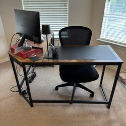 Office Desk (L Shaped) + Chair