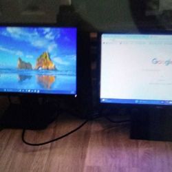 Dell Equipment 2 Monitors, Docking, Keyboard, Mouse And Headset  In New Condition