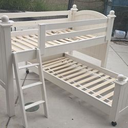 Bunk Bed. Low Height. Real Wood. Twin.