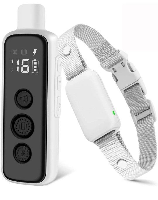 Bousnic Dog Shock Collar for 1 Dogs - (8-120lbs) Waterproof Rechargeable Electric Dog Training Collar with Remote for Small Medium Large Dogs with Bee