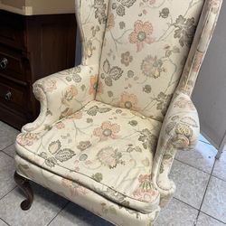 High Back Designer Henredon Chair 