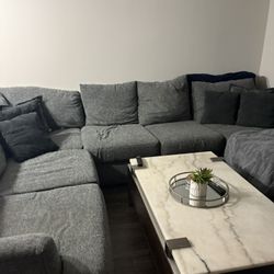 Long Grey Couch 