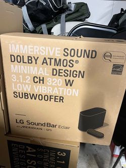 LG Sound Bar Eclair QP5 with Subwoofer