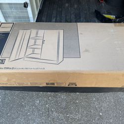 Realspace 3 Shelf Storage Cabinet . New in Box 