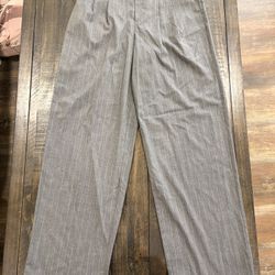 A New Day, Pleated Women’s Dress Pants, Grey, Size 4