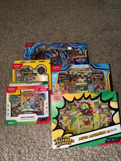 Pokemon lot of first partner, ex prem boxes and pokemon day box