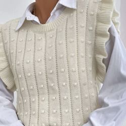 Sweater Vest Without Blouse 