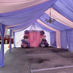 Drapery and Balloon Decor