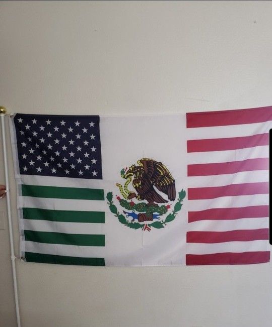 MEXICAN AMERICAN FLAG