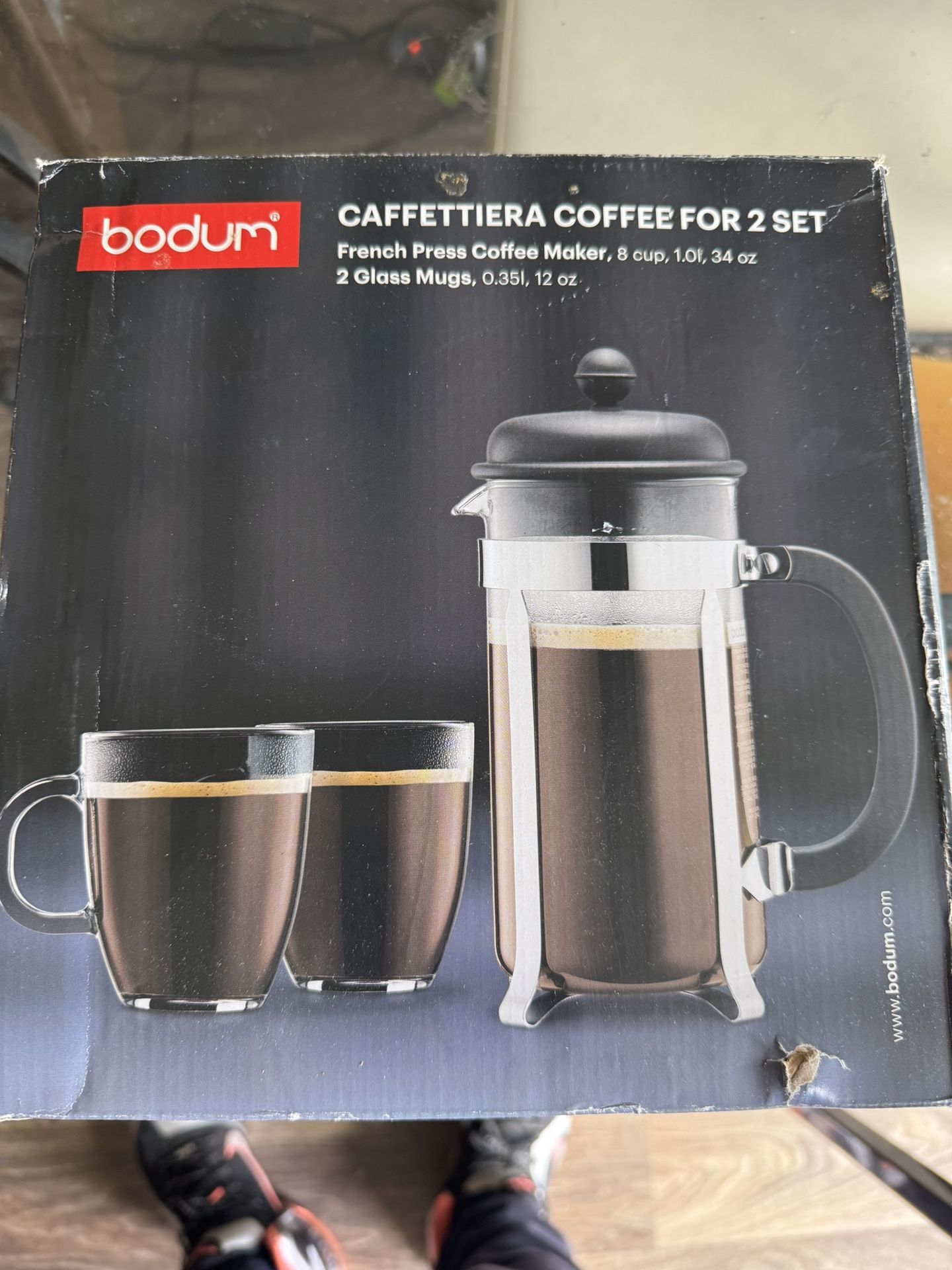 Bodum Coffee Set For 2 ($20) (Brand new!) 