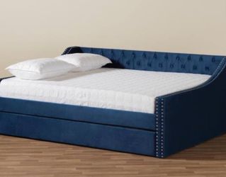 Blue Trundle Bed