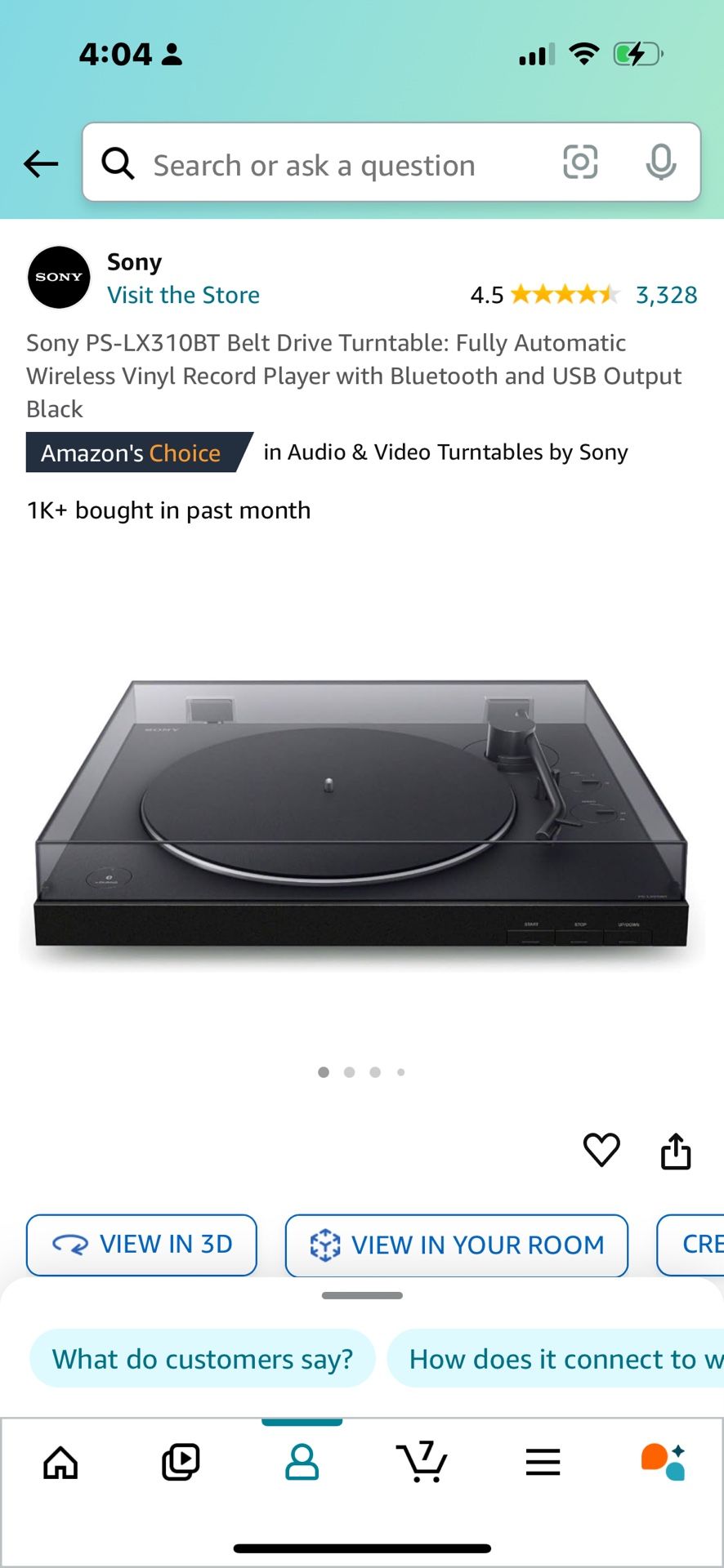 Sony Record Player