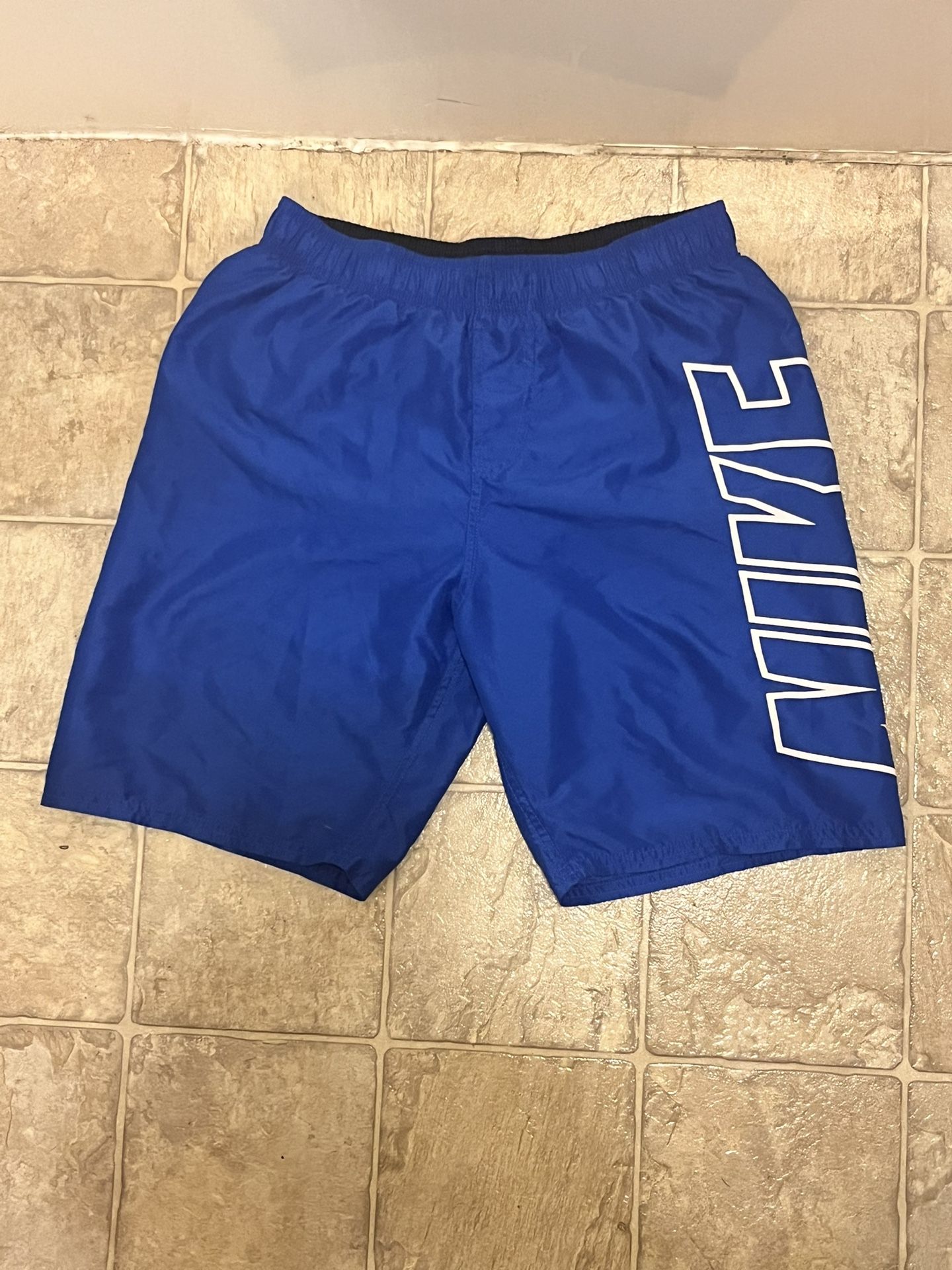Nike Men’s Blue Swim Trunks – Quick-Dry Performance Shorts