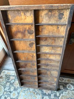 Vintage typeset tray