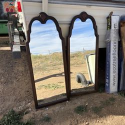 Set Of Two Antique Looking Mirrors 