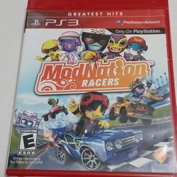 Modnation Racers PS3 Greatest Hits Version Original Case Clean Disc