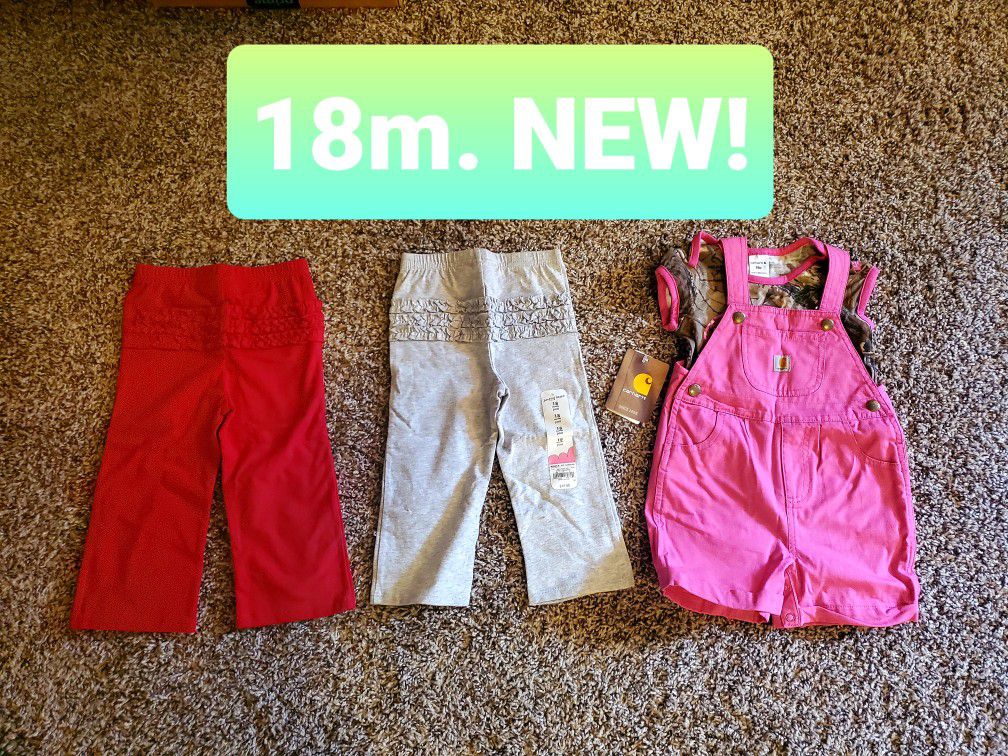 Brand New! 18 Month Pants And Overalls!
