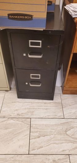 2 Drawer Metal File Cabinet
