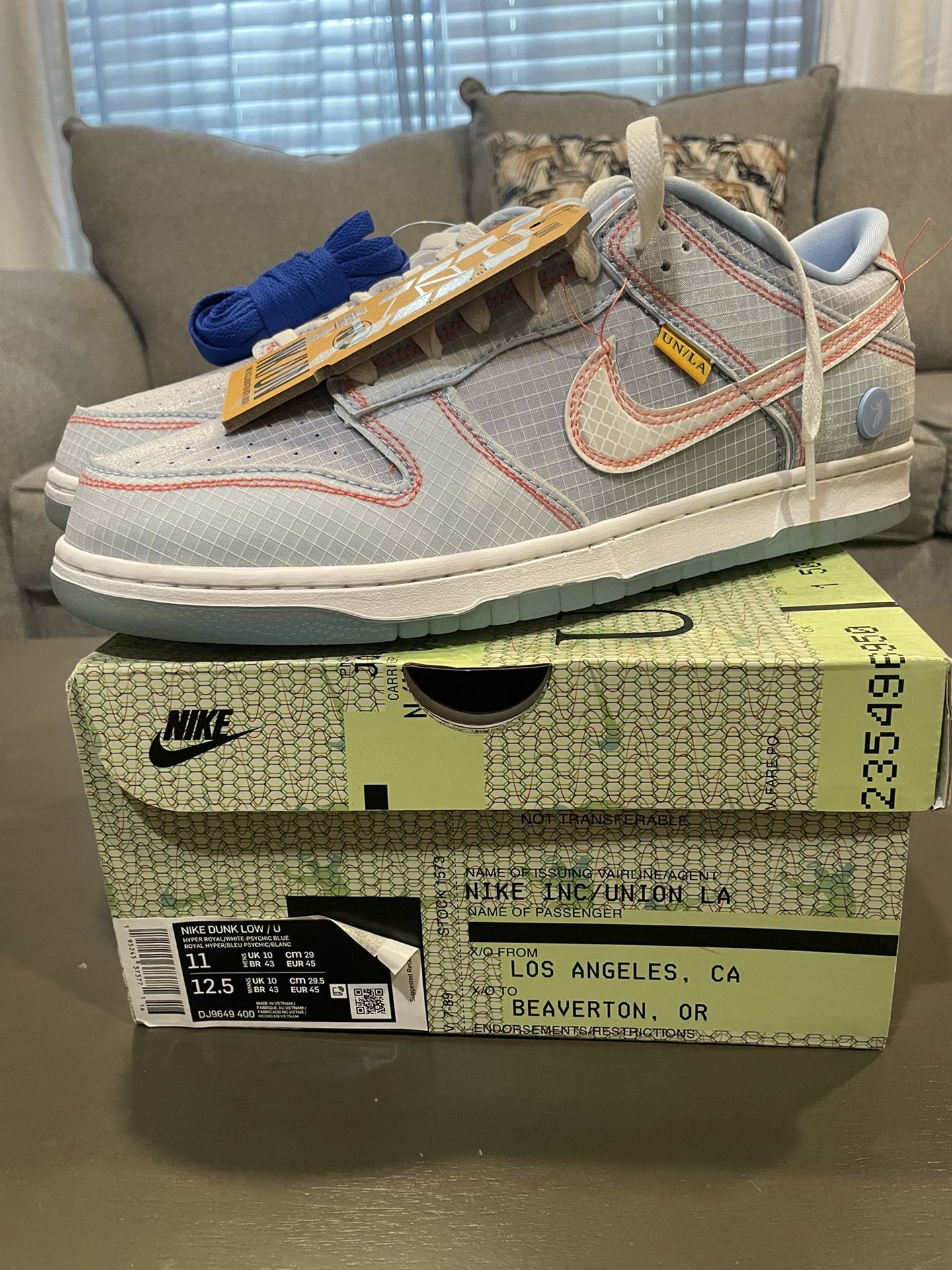 Nike Dunk Low Union Passport Pack Argon