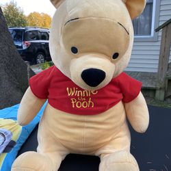 Large, Plush Winnie The Pooh - Think Christmas !