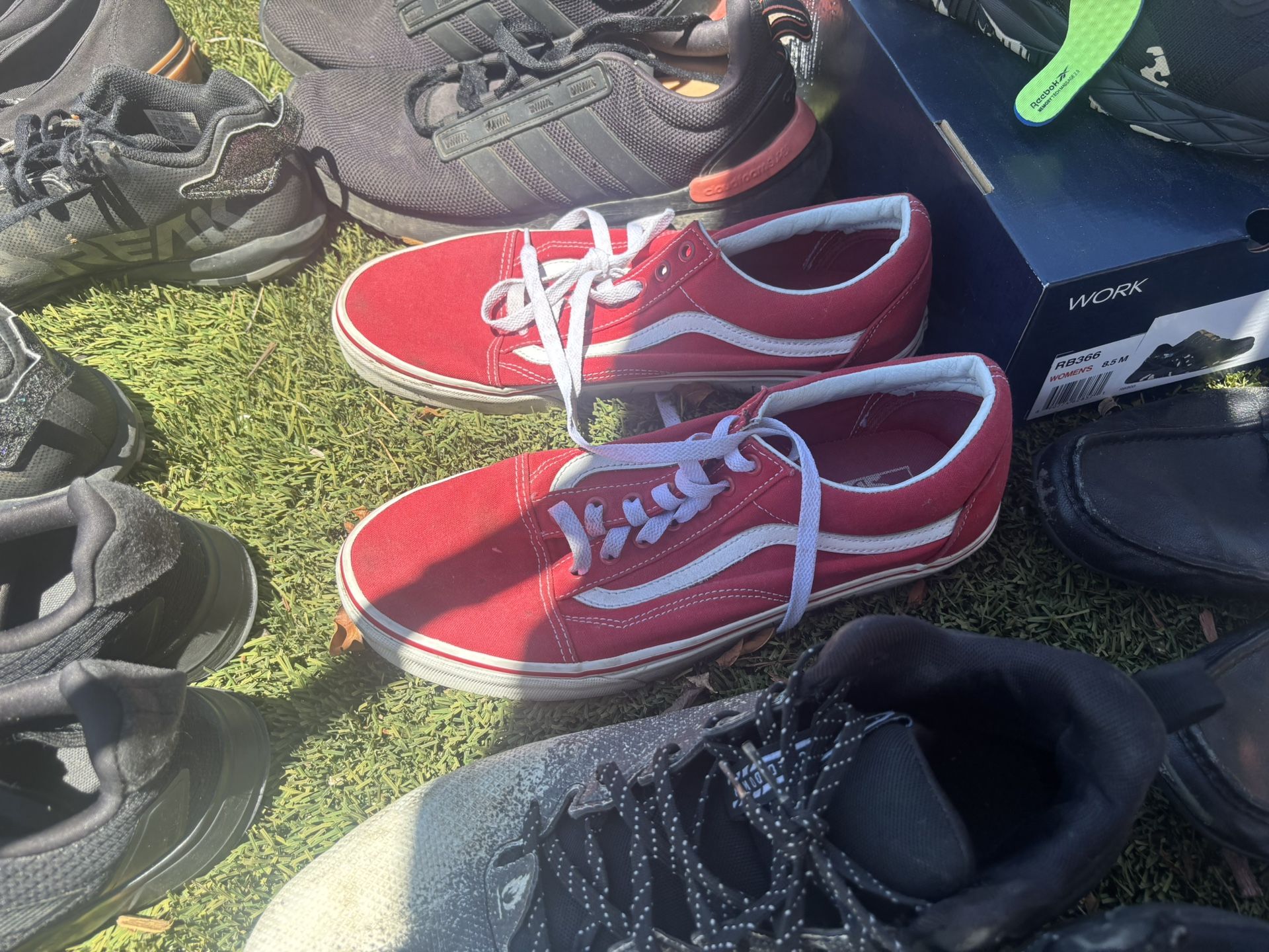 Red Vans Size 11 Men