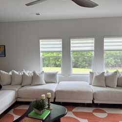 Luxury Sectional Couch – $13,000 Retail – Custom Steven Shell Living