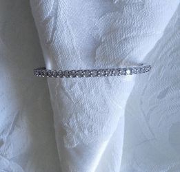 Sterling Silver .925 CZ Diamond Bracelet