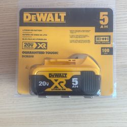 New DeWalt 20v 5AH BATTERY