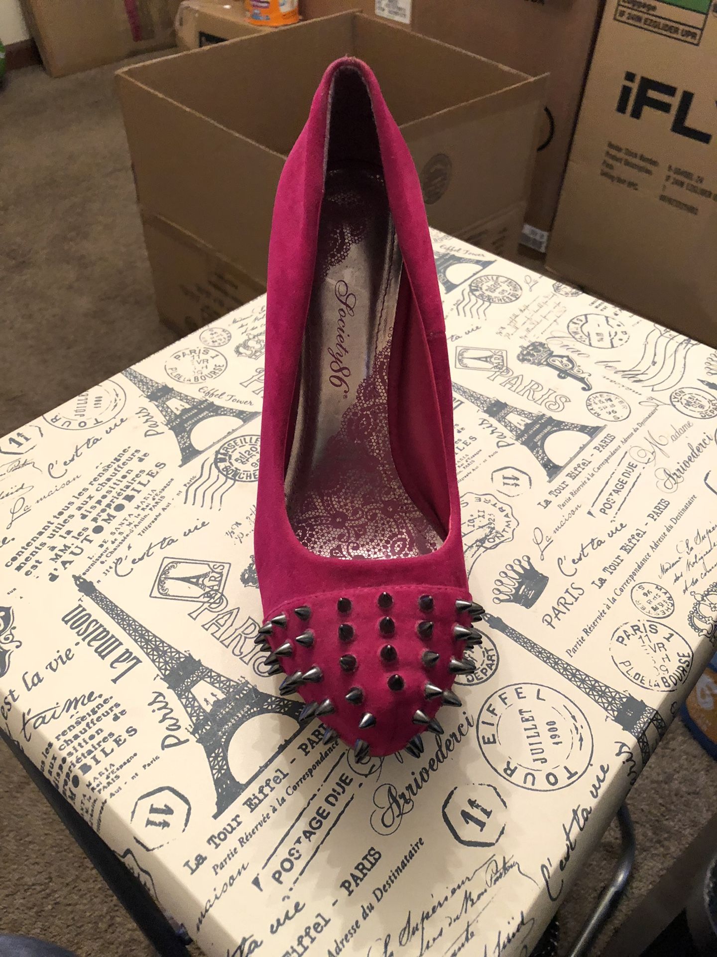 Pink heels