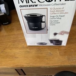 New Mr Coffee Quick Brew Microwave Coffee Maker 