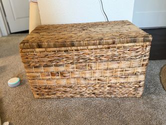 Rattan storage box brand new