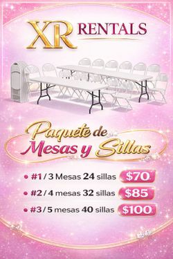 Tables & Chairs for party’s