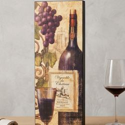 Vintage-Style French Wine Wall Art - "Vignoble du Château"