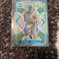 1995 Topps Finest REFRACTOR PARALLEL with peel NM/MT Wade Boggs Yankees #100