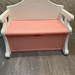 Kids Toy Little Tikes Pink Bench Toy Box LITTLE TIKES VICTORIAN