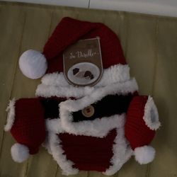 New Newborn  Knitted Santa Suit
