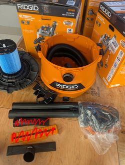 ⚠️ Missing attachments/accessories  RIDGID 14 Gal. 6.0 Peak HP NXT Shop Vacuum Wet Dry Vac HD1400
