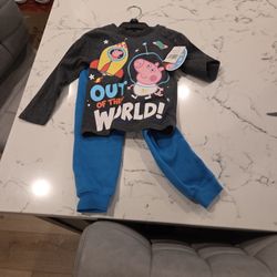 BRAND NEW WITH TAGS PEPPA PIG OUTFIT SIZE 2T  SEE DESCRIPTION 