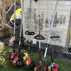 Used 3 weedeaters and 3 edgers