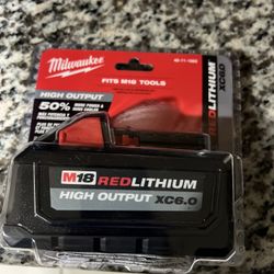 New Milwaukee M18 6.0 High Output Battery