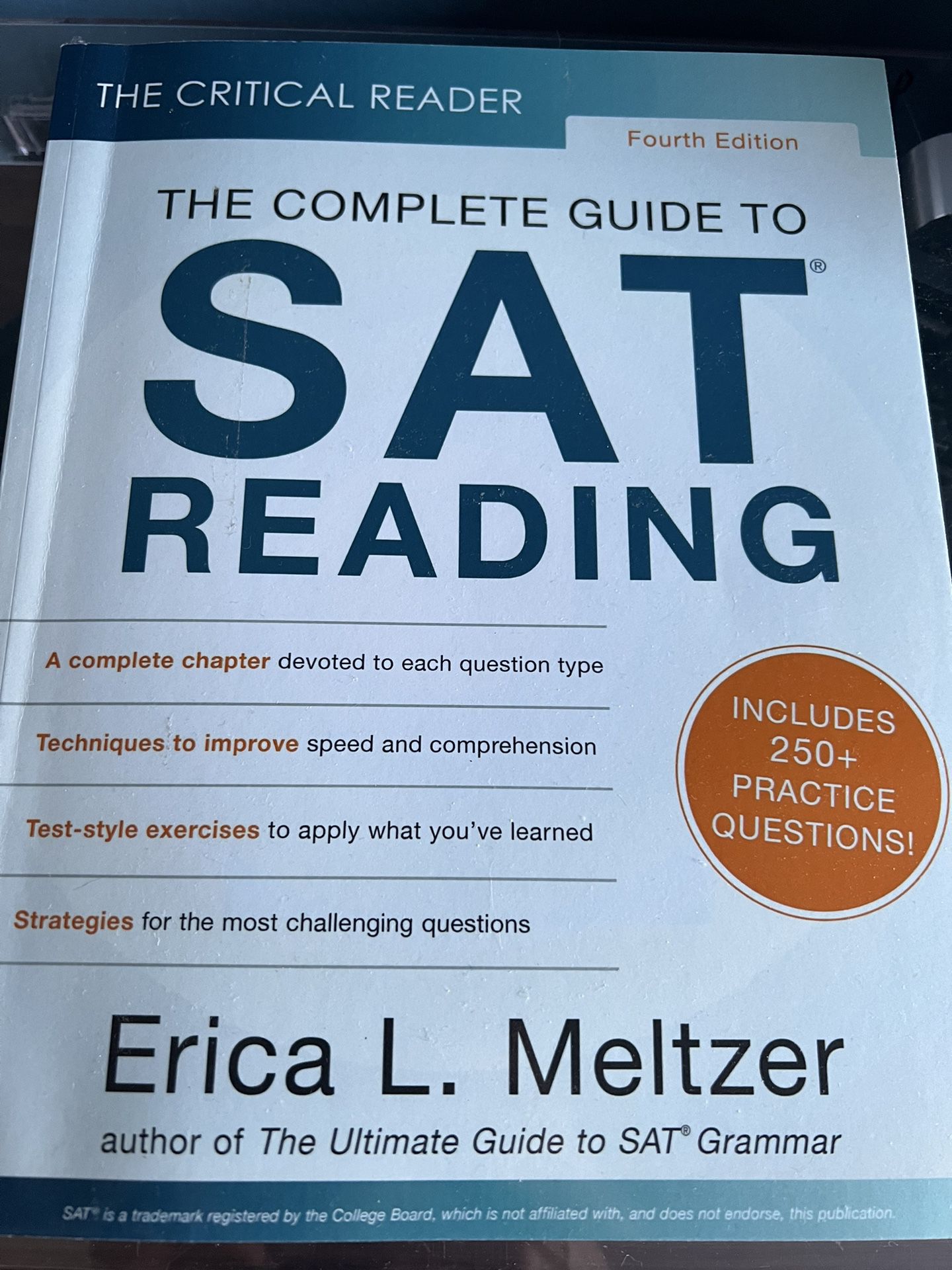 SAT Reading Erica Meltzer Book 
