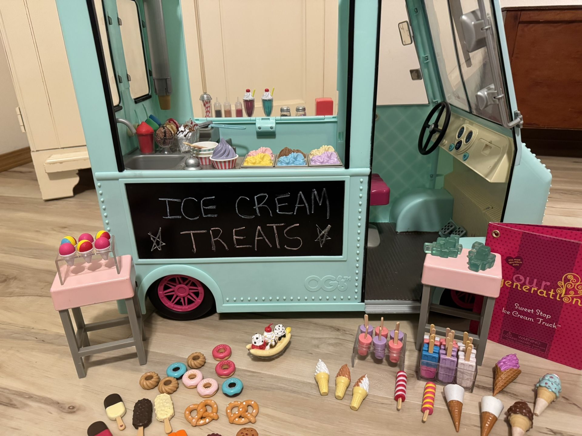 Our Generation New Ice Cream Truck Set 18” Doll American Girl Size