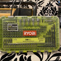 Ryobi 120 Piece Drilling And Driving Kit 