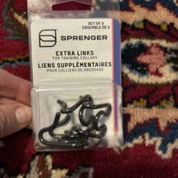 The Herm Sprenger stainless steel short middle links 3.0mm black 3-pack  BIN
